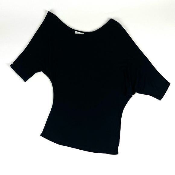 Boston Proper Black Slouchy Off The Shoulder Top - Picture 4 of 8